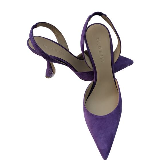 M. Gemi Shoes - NWOB M. Gemi Sz 37 EU (6.5 US) MIA Mis Due Purple Suede Sandal Pumps